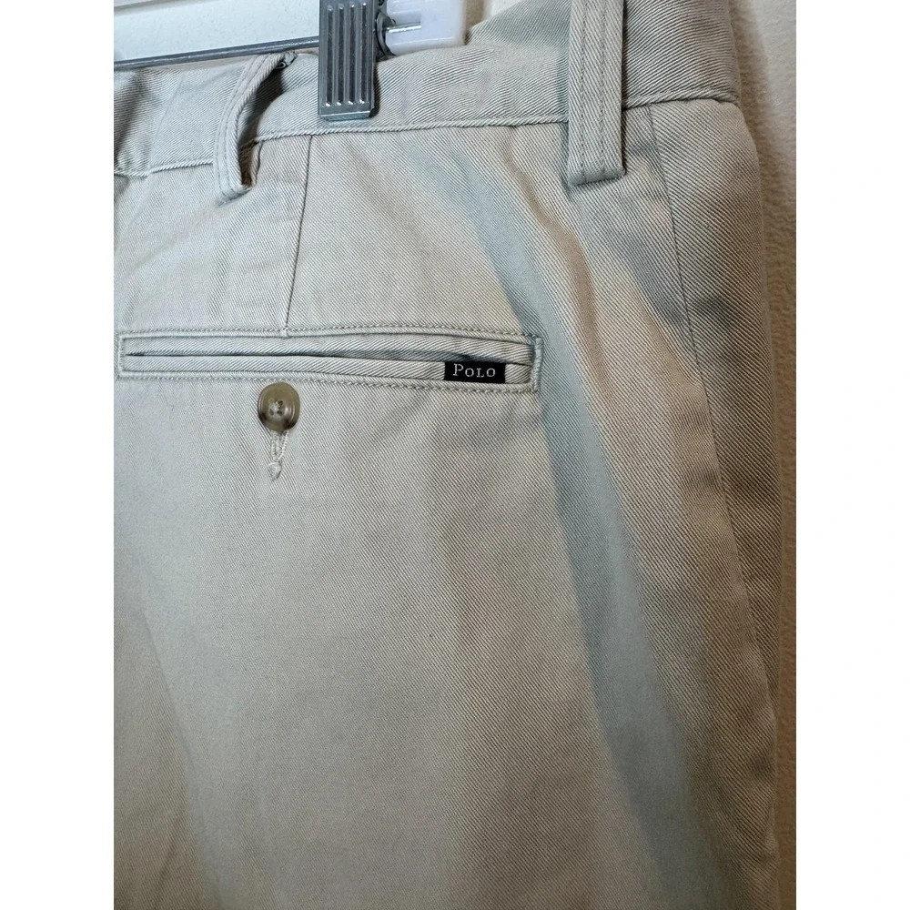 Polo Ralph Lauren Pants Mens 38x32‎ Beige Andrew Classic Fit Chino Cotton Casual